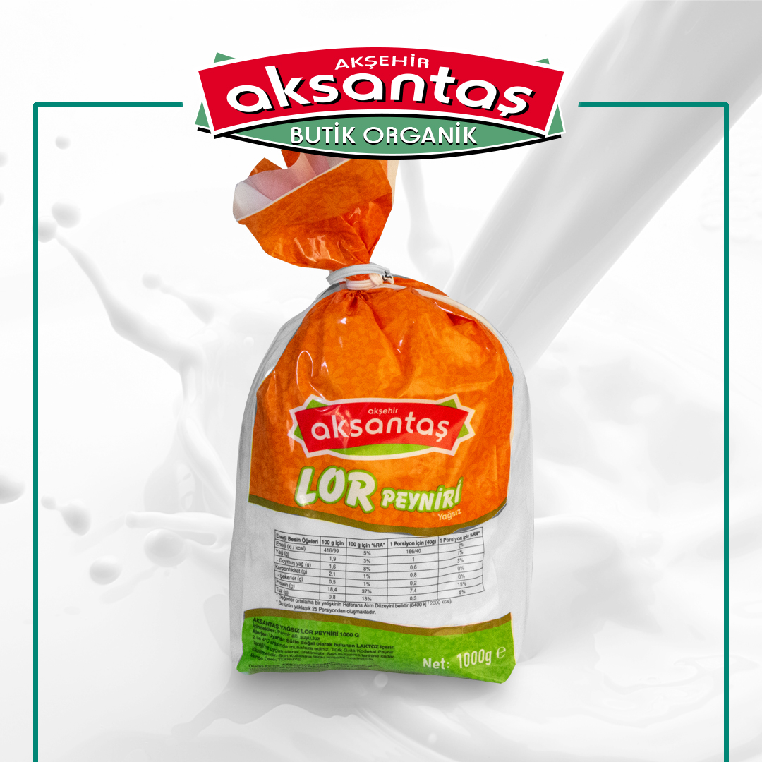 YAĞSIZ LOR PEYNİRİ 1000 GR 
