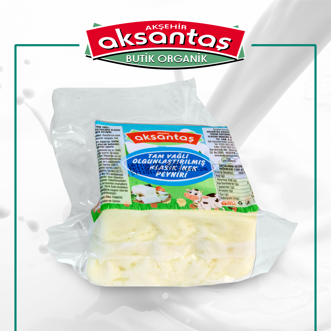TAM YAĞLI OLGUNLAŞTIRILMIŞ KLASİK İNEK PEYNİRİ 1000 GR
